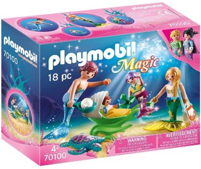 PLAYMOBIL 70100 Magic Familie mit Muschelkinderwagen