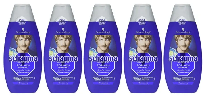 Schauma Schwarzkopf Shampoo Herren für kraftvolles Volumen 5er Pack (5 x 400ml) ab 3,95€ (Prime)