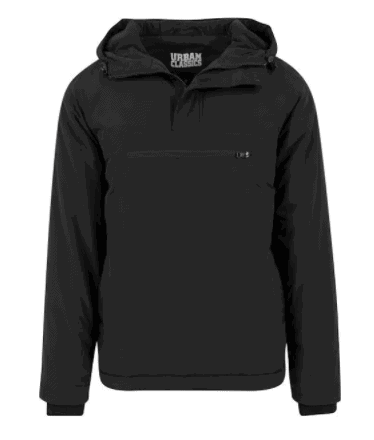 Urban Classics Padded Pull Over Jacke Herren Schwarz