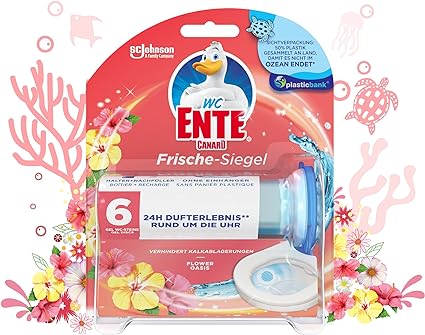 WC-Ente Frische-Siegel Starter-Set Blüten-Oase Duft (inkl. 1 Nachfüller) ab 1,76 € inkl. Prime-Versand