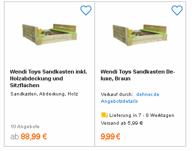 Wendi Toys Sandkasten Deluxe Bei Idealo De