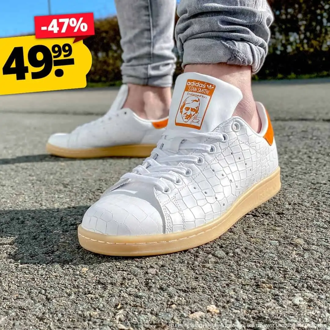 adidas Damen Stan Smith Sneaker (6 Farben) für 50,43 € inkl. Versand (statt 76,90 €)