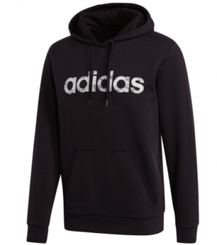 adidas Kapuzenpullover Essential Camo Linear Hoody schwarz weiss Fussball Shop