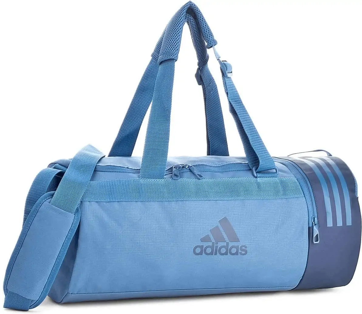 adidas convertible 3 stripes duffelbag s trace royal indigo cf3294