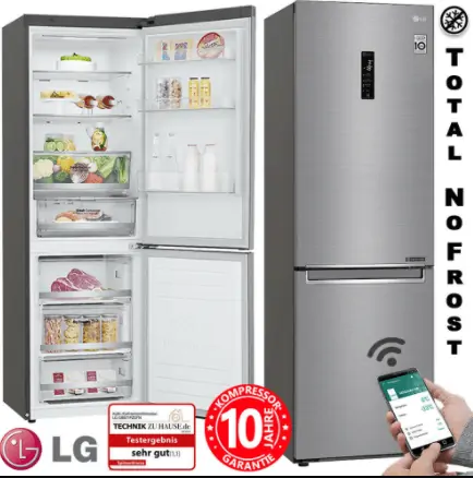 LG Kühl-Gefrierkombination GBB71PZDFN (Energieklasse D, 234 L Kühlbereich, 107 L Gefrierbereich) für 499,99 € inkl. Versand (statt 620 €)