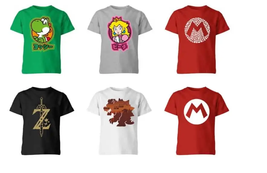 zavvi: Nintendo Kinder T-Shirts z.B. Yoshi, Mario, Zelda etc. [Auswahl aus 92 Shirts] für je 8,48€ inkl. Versand