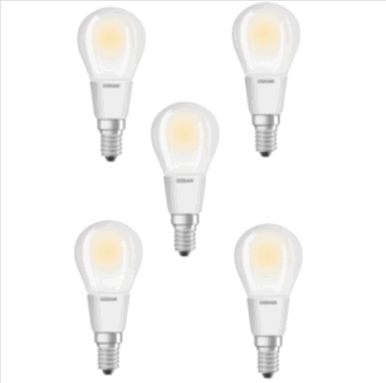 5er Pack Osram LED Retrofit Classic Lampe P40 Bulb 4 5W E14