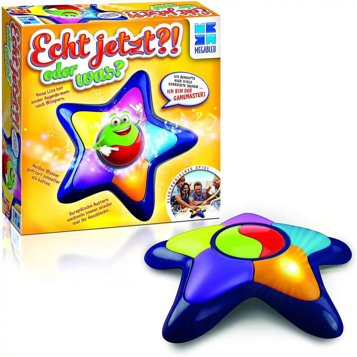 Megableu – Echt jetzt!? Oder was?, Wissens- und Quizspiel, über 1000 Fragen, 2-5 Spieler, ab 8 Jahren für 12,50€ [Prime] statt 29,99€