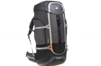 BACKPACKING RUCKSACK FORCLAZ 90 LITER UNISEX GRAU