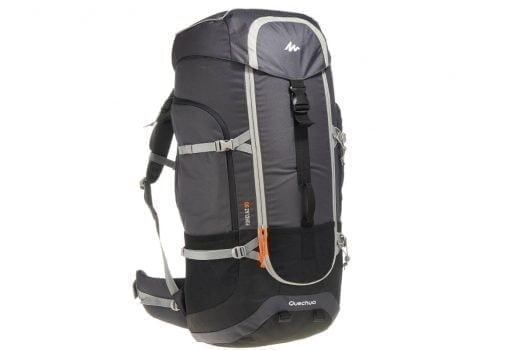 BACKPACKING RUCKSACK FORCLAZ 90 LITER UNISEX GRAU