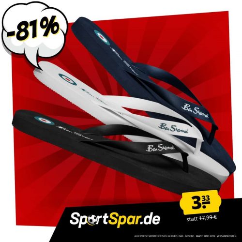 BEN SHERMAN Herren Zehentrenner aka FlipFlops [Gr. 41 bis 44] für 7,28 € inkl. Versand