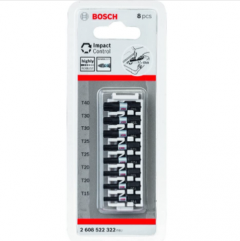 Bosch Professional 8tlg Schrauber Bit Set Torx Impact Control T Bits Laenge 25 mm Pick and Click Amazon de Baumarkt