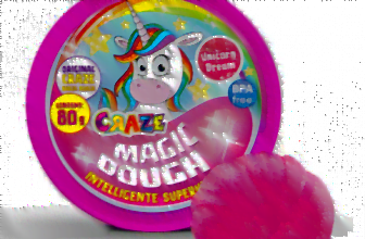 CRAZE Craze 58917 Superknete fuer Kinder Magic Dough Intelligente Knete Einhorn 80g in Dose BPA und glutenfrei