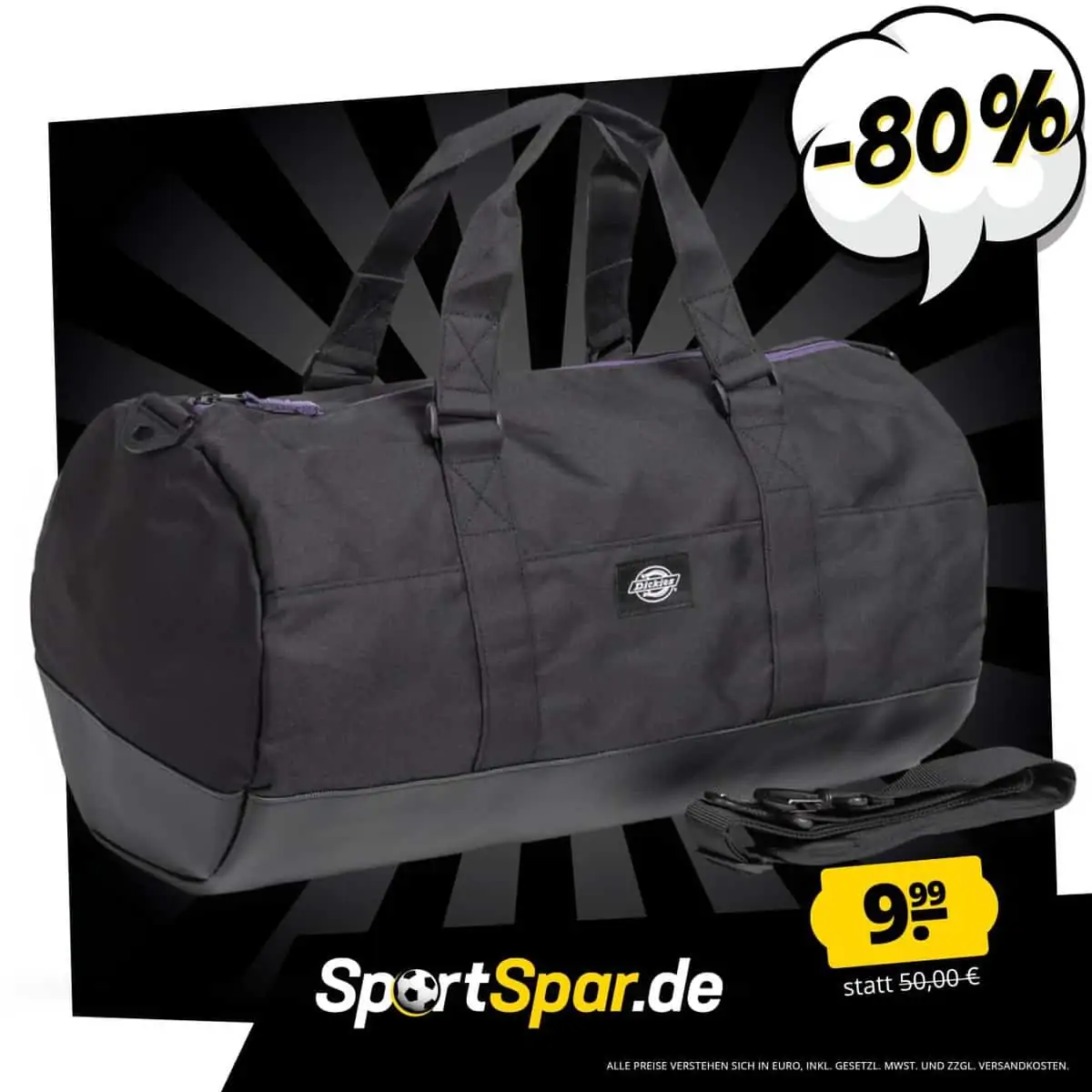 Dickies Mertzon Holdall 37l Tasche für 9,99 € zzgl. 3,95 € Versand