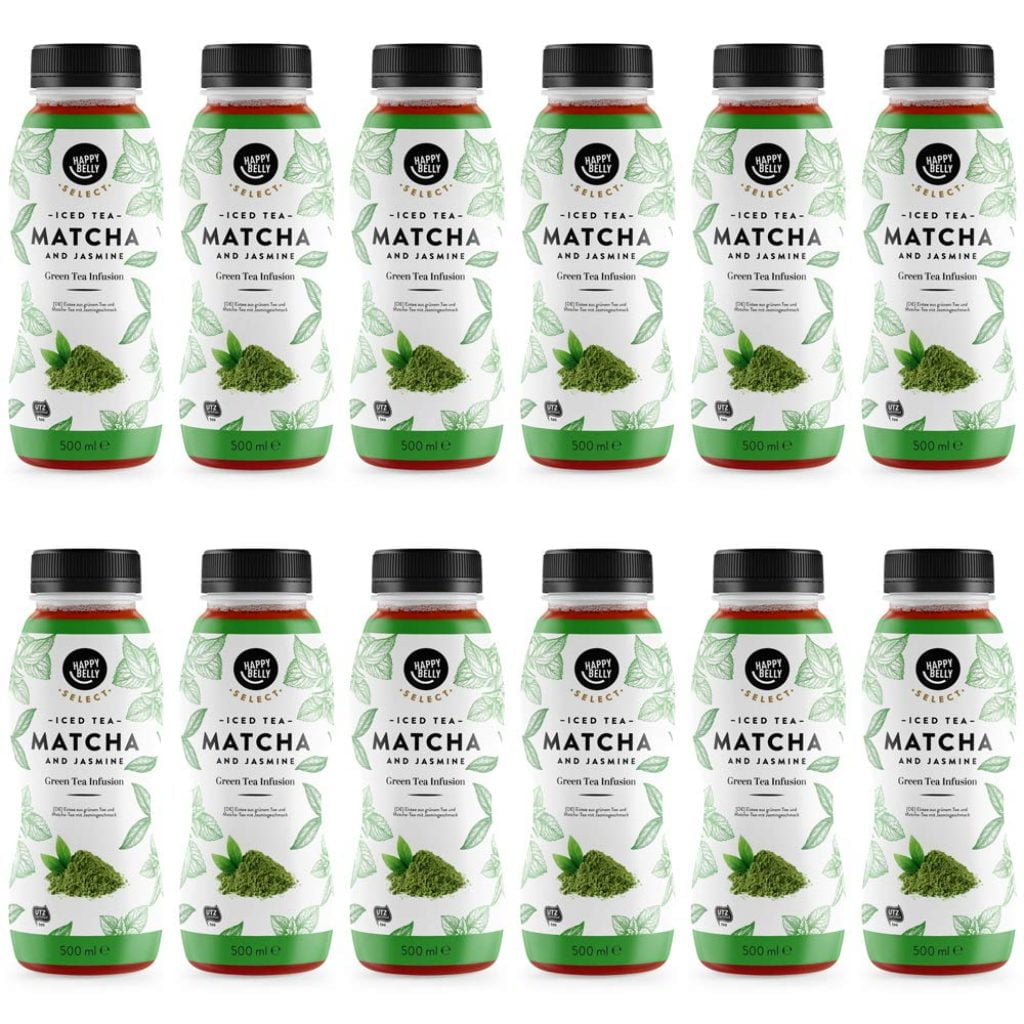 Happy Belly Select Eistee Matcha Und Jasmin 12Er Pack12 X 05L Einwegflaschen