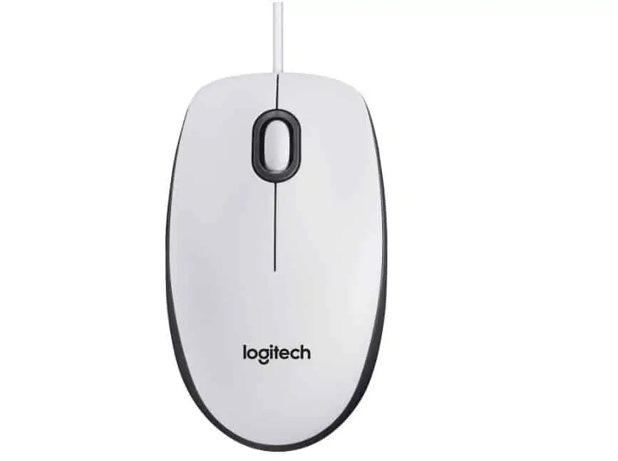 Logitech M100 1000dpi, USB-Maus, 3 Tasten, weiß für 5,95€ [Prime] statt 8,93€