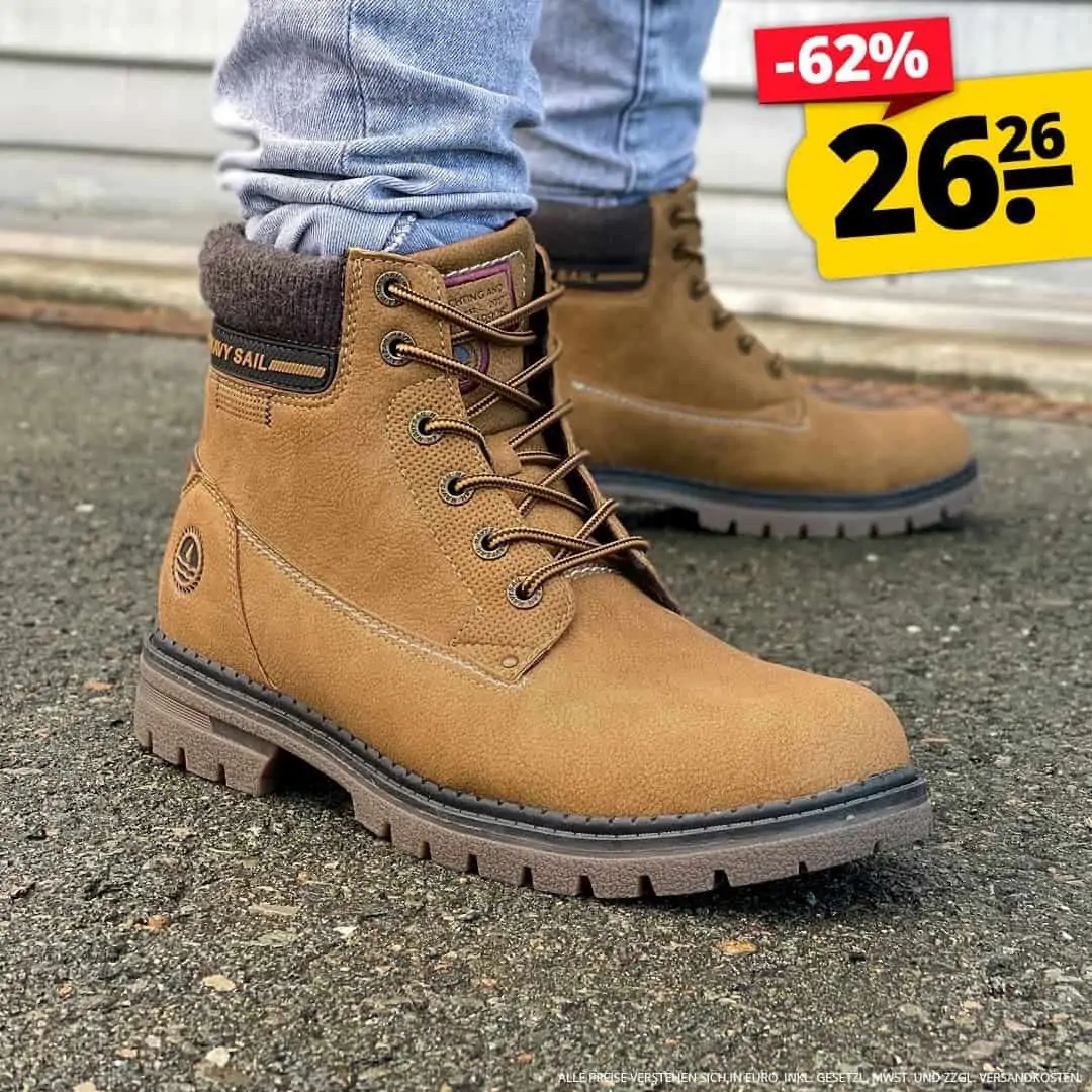 NAVY SAIL Rocky TMBL Herren Stiefel (2 Farben, Größe 40 bis 46) für je 26,26 € zzgl. 3,95 € Versand