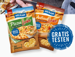 Pizzaliebe Auflaufliebe Reibekaese Gratis Testen Milram