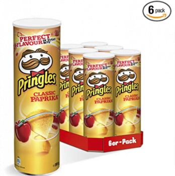 Pringles Classic Paprika   Paprika Chips   6er Party Pack 6 x 200g   Amazon.de  Lebensmittel Get