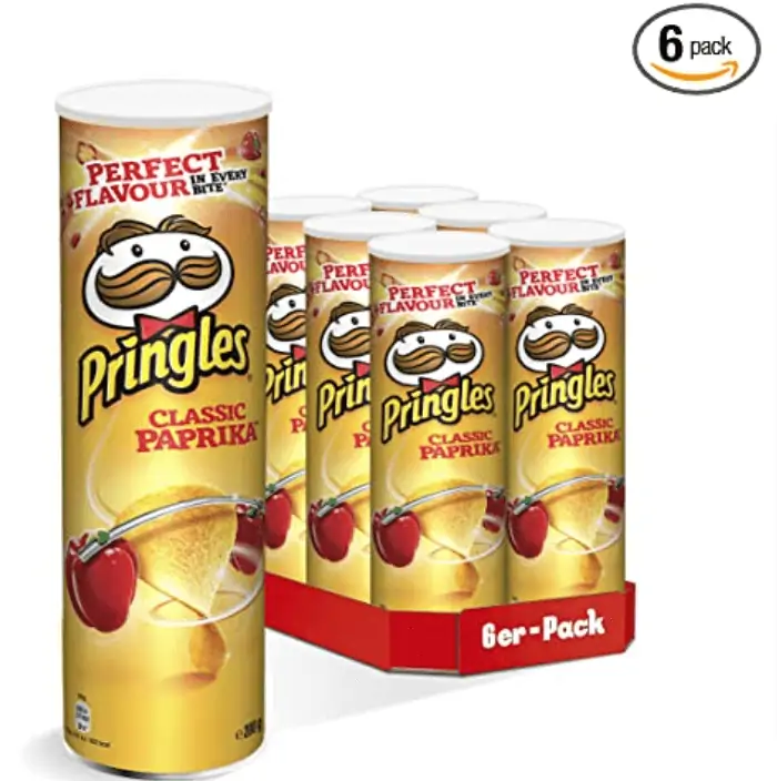 Pringles Classic Paprika (6 x 200g) ab 5,94 € inkl. Prime-Versand (statt 13,20 €)