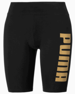 Puma Metallic Branded Damen Kurze Tight