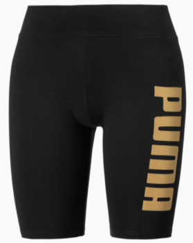 Puma Metallic Branded Damen Kurze Tight