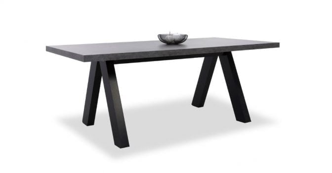 TemaHome Esstisch oak schwarz 200x100cm