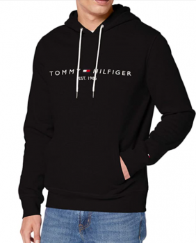 Tommy Hilfiger Logo Flex Fleece Hoody Sweatshirt MW0MW10752