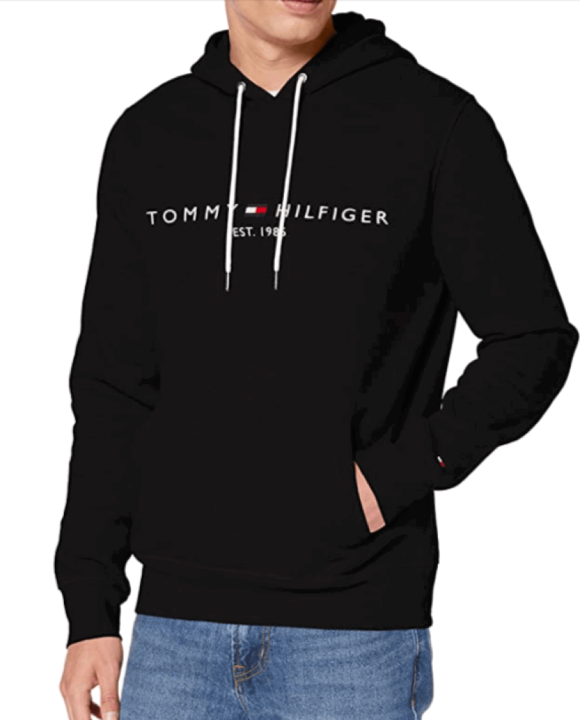 Tommy Hilfiger Logo Flex Fleece Hoody Sweatshirt Mw0Mw10752