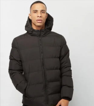 Urban Classics Hooded Puffer Jacket black Winterjacken bei SNIPES bestellen