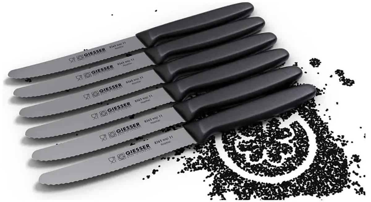 Giesser Universal-/Tomatenmesser 6er Set [verschiedene Farben] für 18,81€ [Prime] statt 25,90€