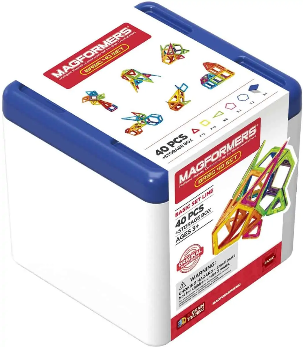 Magformers BOX 40er-Set – Kompaktes Basicset mit praktischer Aufbewahrungsbox für 44,94€ inkl. Versand statt 52,99€