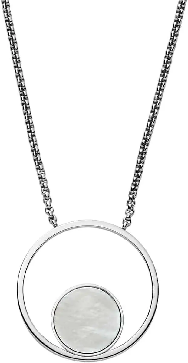 Skagen SKJ1098040 Damen Collier AGNETHE (Edelstahl Silber Weiß 46 cm) für 33,30€ inkl. Versand statt 38,20€
