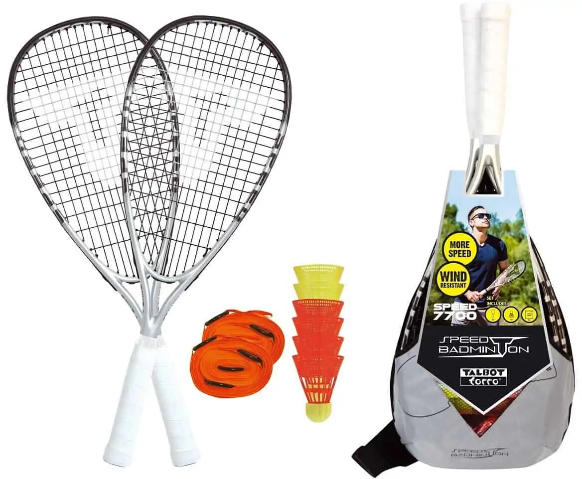 MTS 490117 – Speed-Badminton Set SPEED 7700 im Slingbag, 2 Graphit-Rackets, 6 Bälle für 49,29€ inkl. Versand statt 57,55€