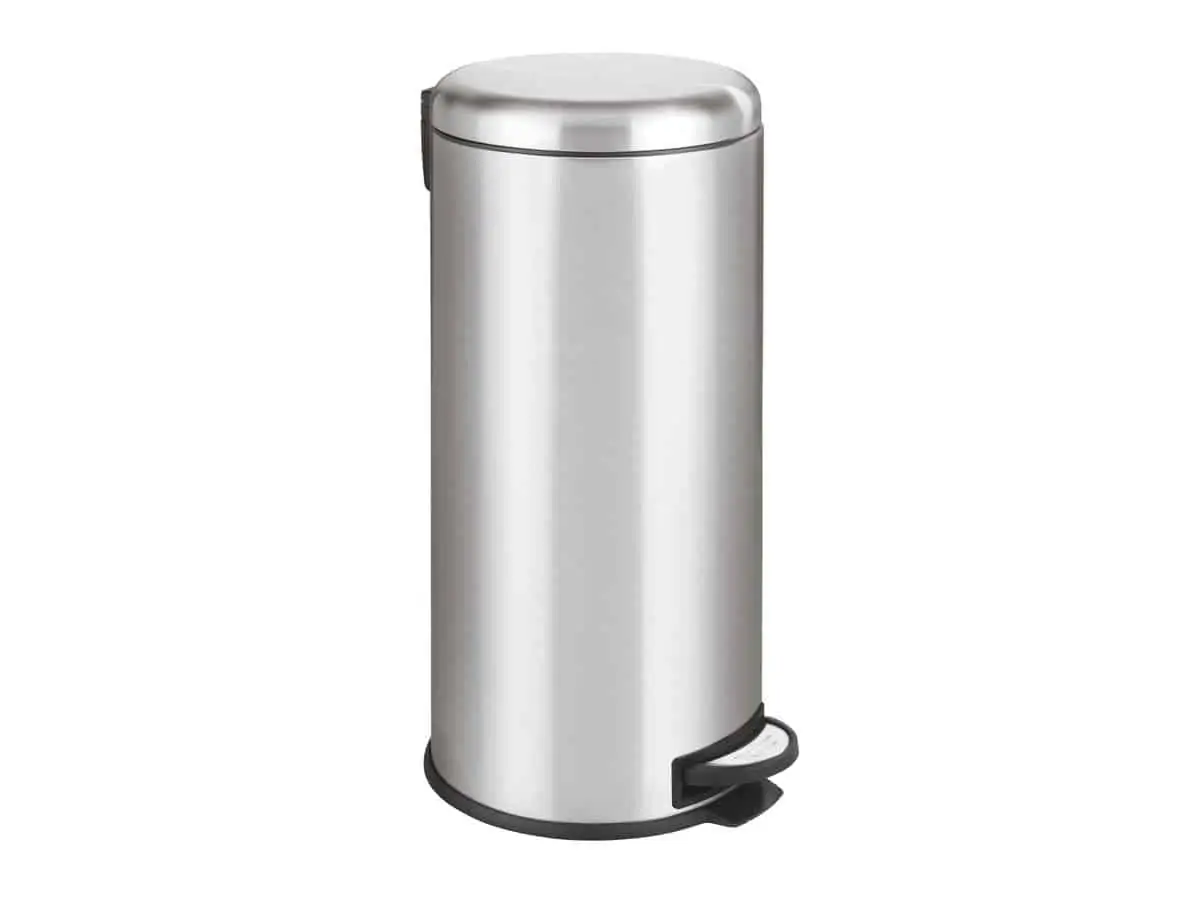 WENKO Treteimer Leman (30 Liter, Edelstahl, Mit Absenkautomatik und Anti-Fingerprint) für 45,90€ inkl. Versand statt 55,45€