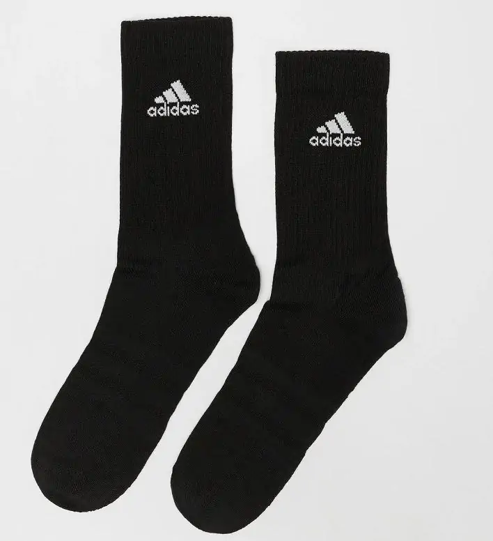 3er-Pack Adidas Performance Cushioned Socken in schwarz [Gr. 40-42] für 8,89€ inkl. Versand statt 11,95€