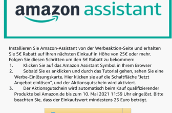 5E Rabatt Aktion fuer Amazon Assistant