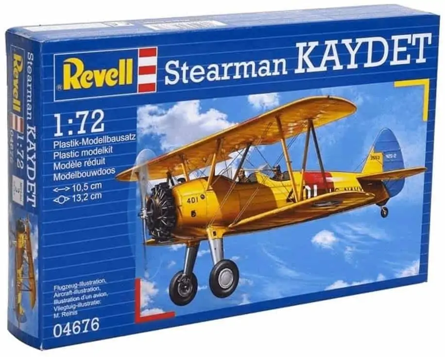 Revell 04676 Modellbausatz Flugzeug Stearman Kaydet im Maßstab 1:72 (originalgetreue Nachbildung) für 3,89€ [Prime] statt 6,89€