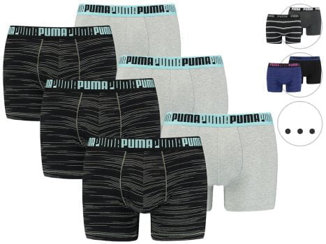 6x puma boxershorts verschiedene farben