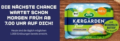 Arla Kaergarden Bio gratis testen mit Geld-zurück-Aktion