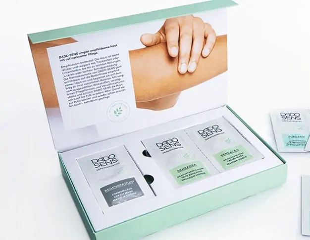 Gratis: DADO SENS DERMACOSMETICS kostenlose Probierbox mit 9 Proben