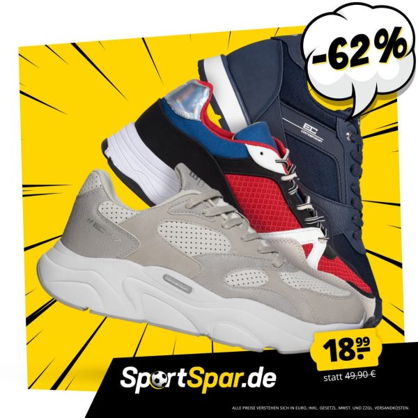 ENRICO COVERI Herren Sneaker (Gr. 40 bis 45, 12 Styles) für je 18,99 € zzgl. 3,95 € Versand