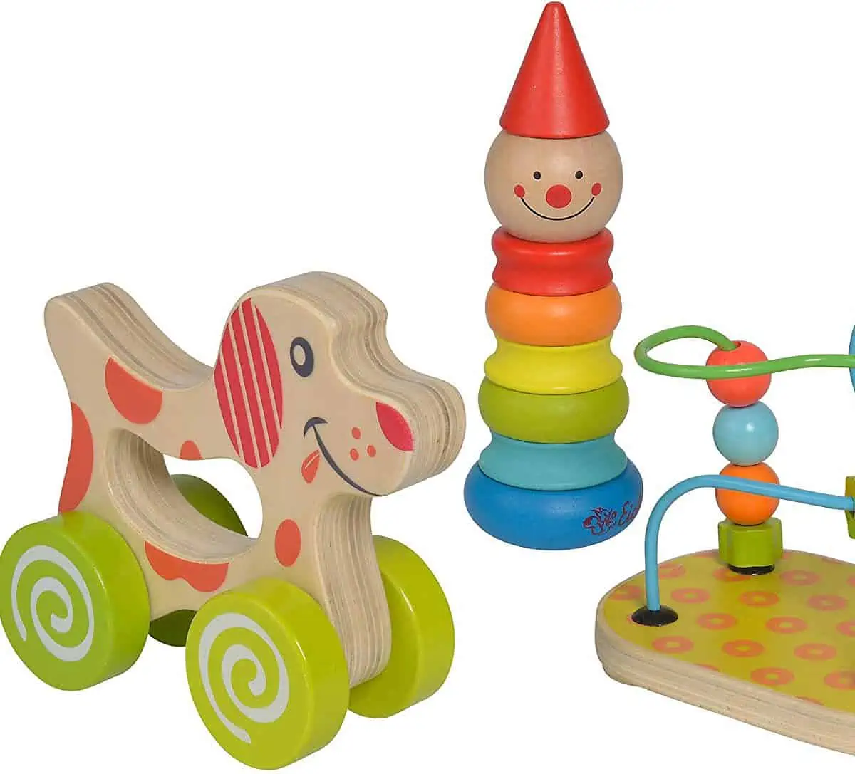Eichhorn 100003750 Lernspielset bestehend aus Steckfigur Clown, Motorikschleife & Schiebehund für 10,60 € inkl. Prime-Versand (statt 14,99 €)