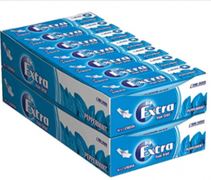 Extra from Orbit Kaugummi Peppermint Zuckerfrei 28 Packungen 28 x 7 Streifen Amazon de Lebensmittel Getraenke