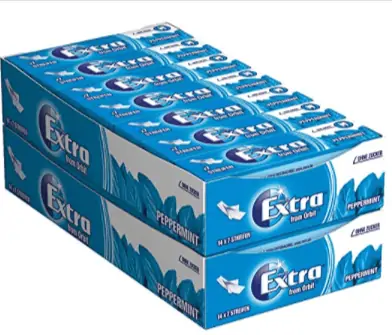 Extra from Orbit Kaugummi Peppermint Zuckerfrei (28 x 7 Streifen) ab 9,02 € inkl. Prime-Versand (statt 15,98 €)