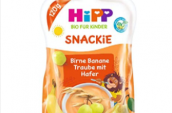 HiPP Sportsfreund Quetschbeutel Birne Banane Traube mit Hafer 100 Bio Fruechte ohne Zuckerzusatz 6 x 120 g Beutel Amazon de Lebensmittel Getraenke