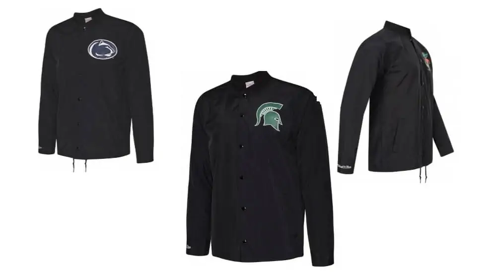 Mitchell & Ness University Coach Jacken [6 Modelle, Gr. XS bis 2XL] für 36,94€ inkl. Versand