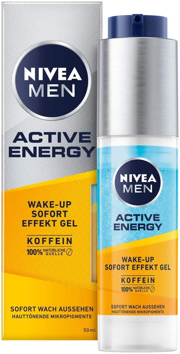 NIVEA MEN Active Energy Wake-up Sofort-Effekt Gel 50ml ab 4,39 € inkl. Prime-Versand