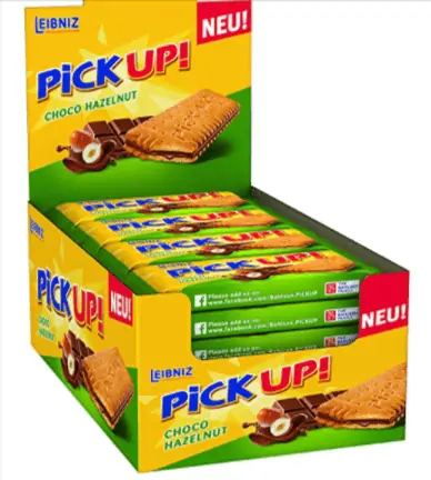 PiCK UP! Choco Hazelnut – Keksriegel knackige Vollmilchschokolade und Haselnusscremefüllung (24 x 28 g) ab 6,79 € inkl. Prime-Versand (statt 14,38 €)