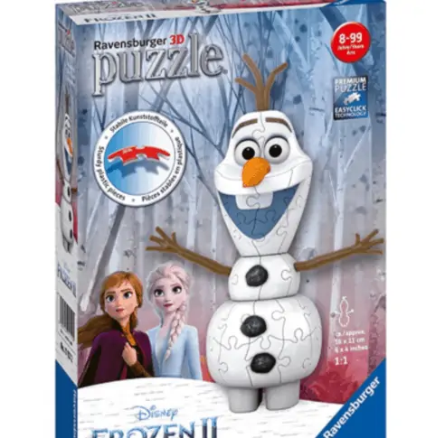 Ravensburger 3D – Frozen 2 -Olaf für 3,28€ (Prime) statt 15€